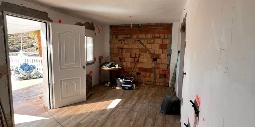 Interior renovation and flooring installation